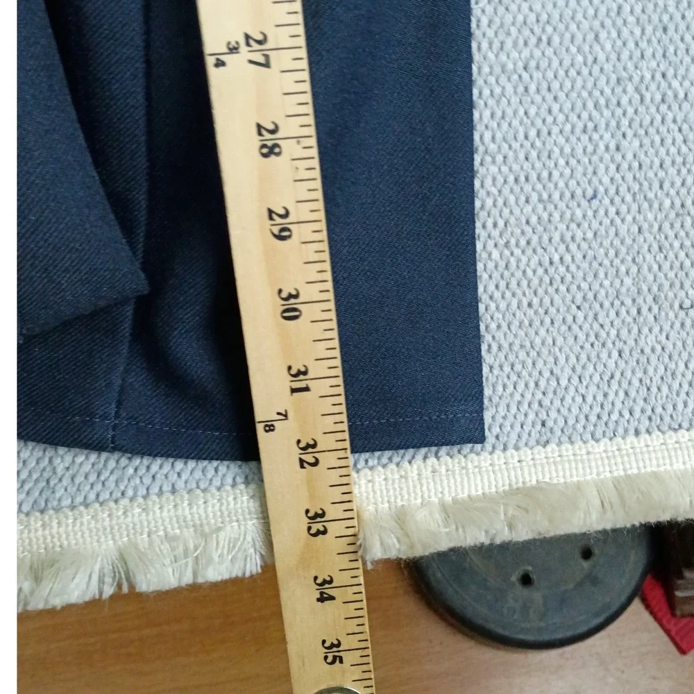 Wrangler Wrancher Action Slacks Men 34x32 Navy Blue Bootcut‎ USA Vintage